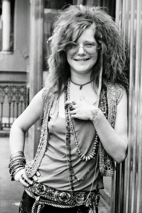 Janis Joplin Punk Attire Wallpaper