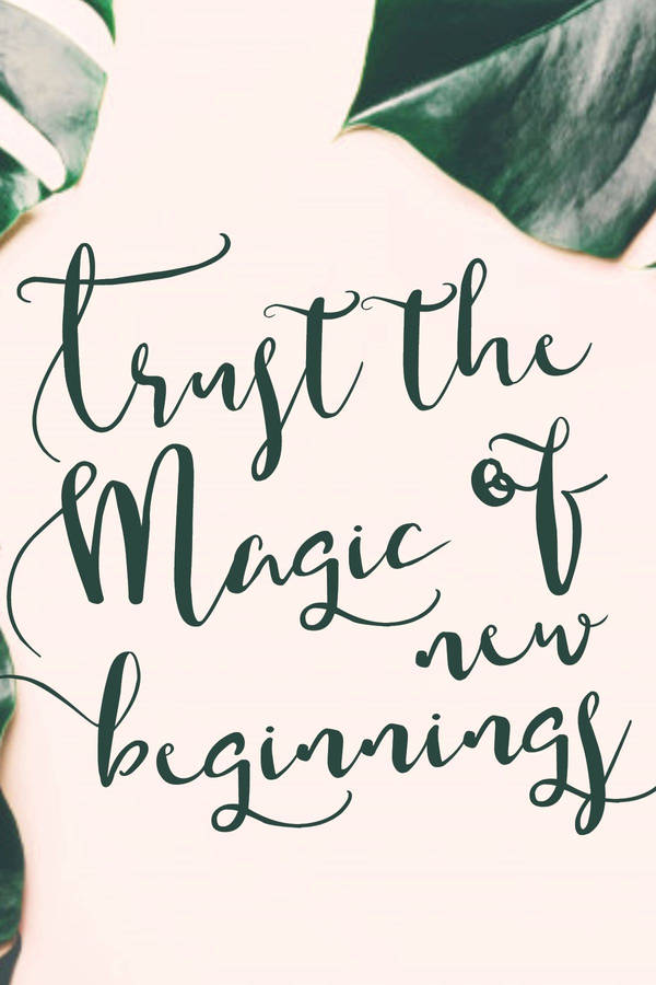 January Magic Quote Wallpaper