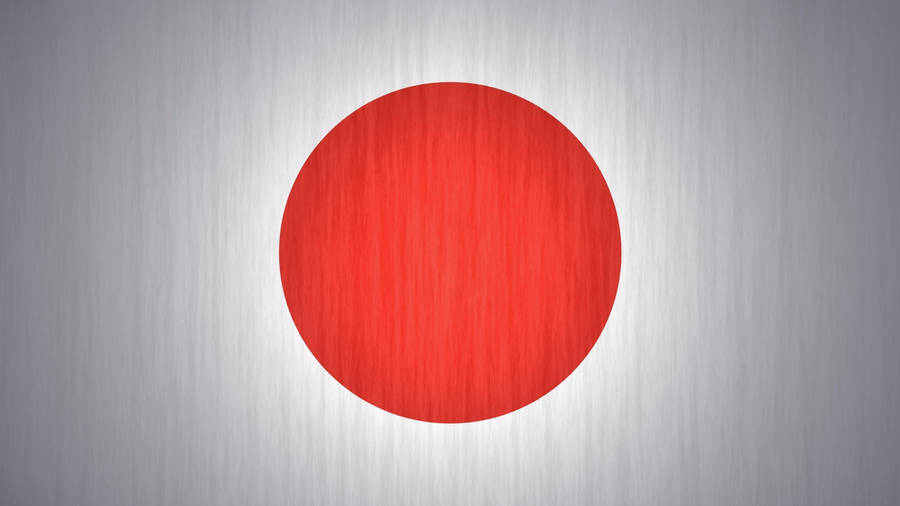 Japan Flag With Brushed Gray Backdrop Wallpaper