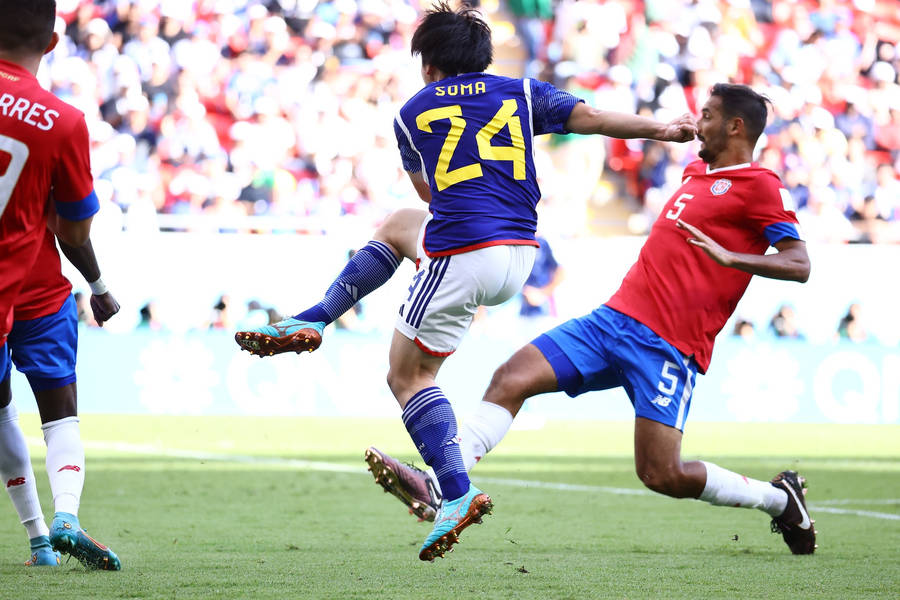 Japan National Football Team Soma Versus Costa Rica Wallpaper