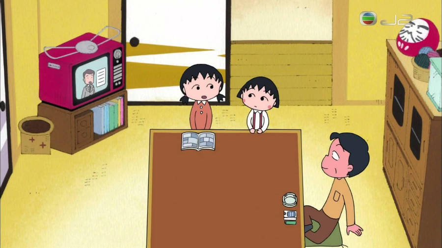 Japanese Cartoon Chibi Maruko Chan Wallpaper