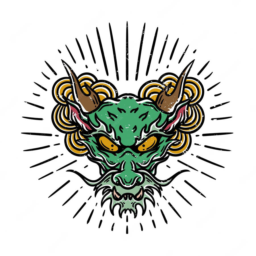 Japanese Dragon Tattoo Vector Art Wallpaper