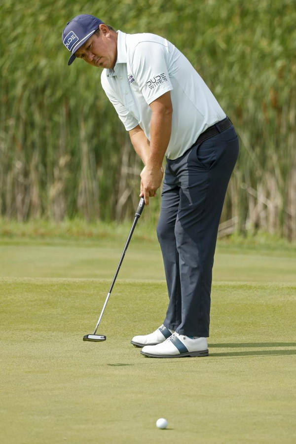 Jason Dufner Swinging A Club Wallpaper