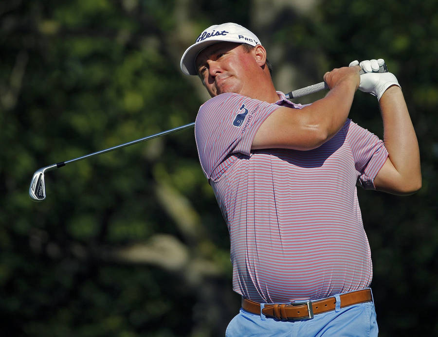 Jason Dufner Swinging His Golf Club Wallpaper