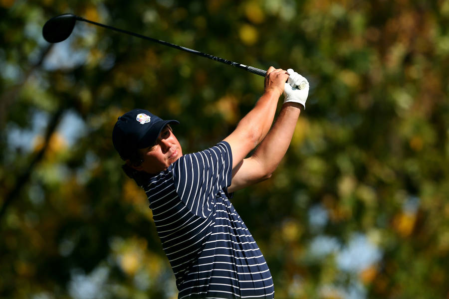 Jason Dufner Swings Overhead Wallpaper