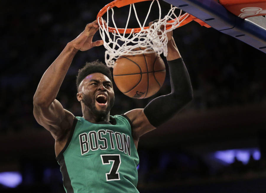 Jaylen Brown Boston Goal Dunker Wallpaper