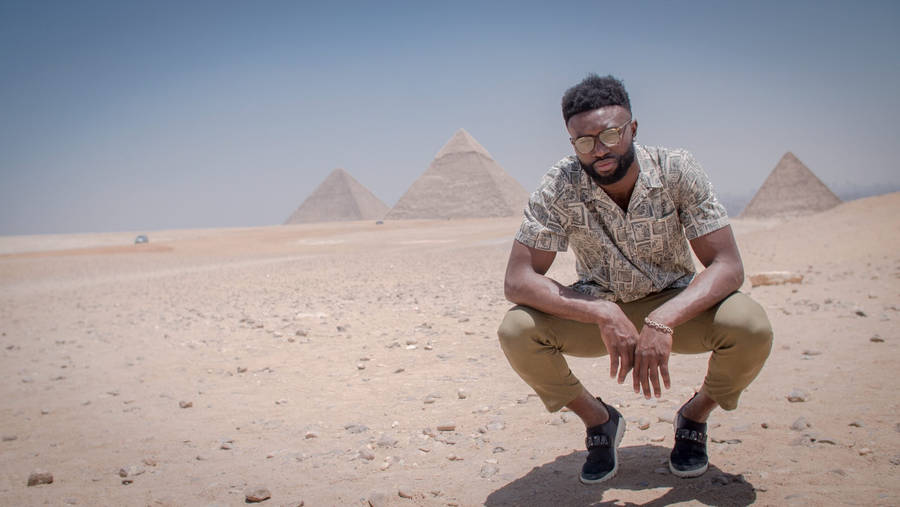 Jaylen Brown Vacation In Egypt Wallpaper