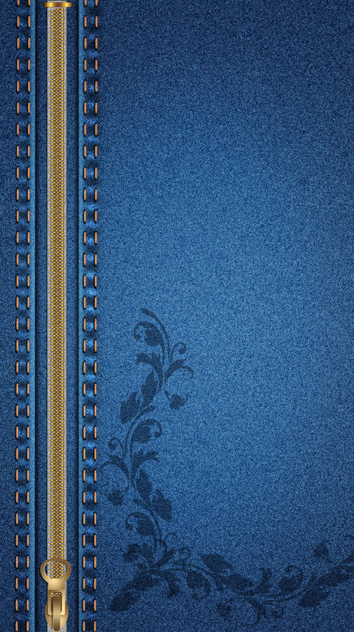 Jeans Zipper Journal Fabric Type Wallpaper