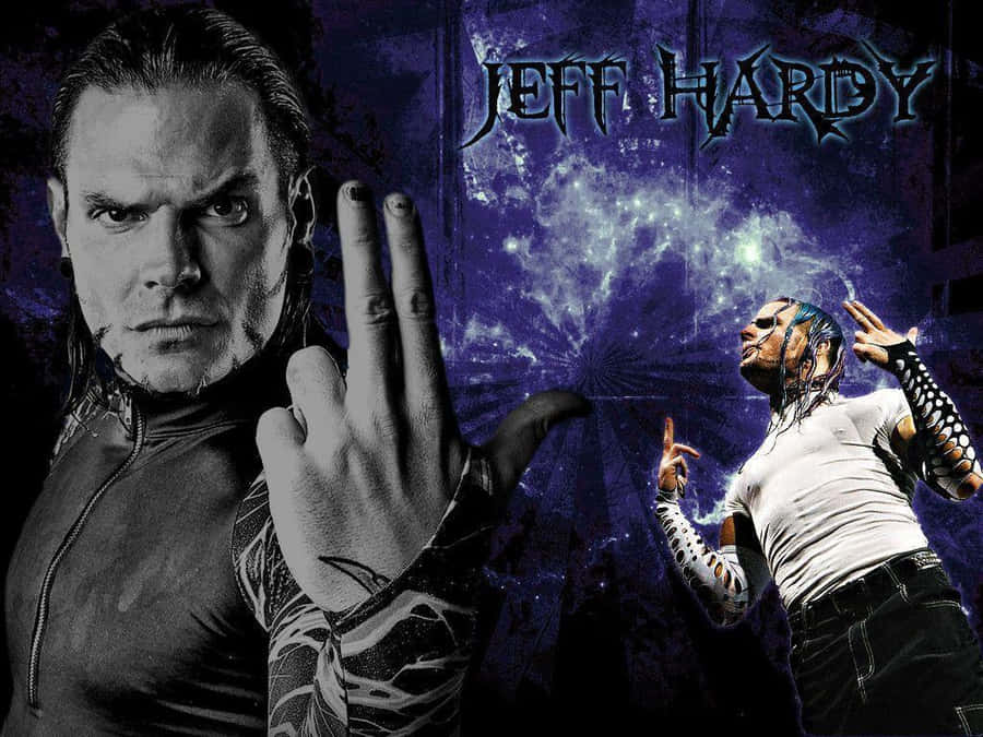 Jeff Hardy Black And Blueposter Wallpaper