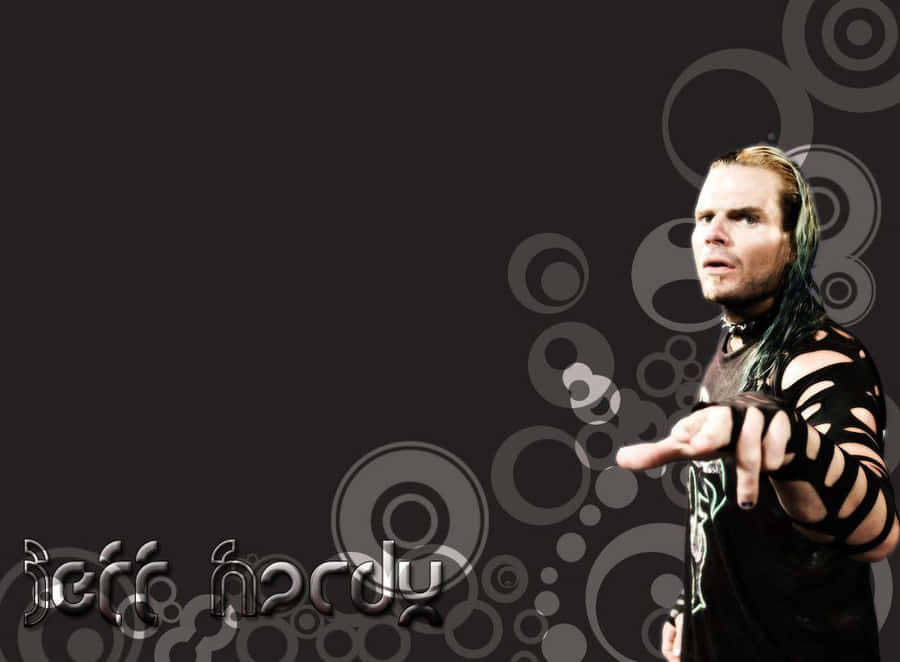 Jeff Hardy Black Name Typography Poster Wallpaper