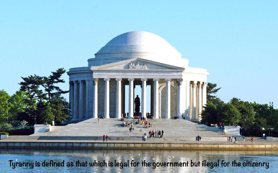 Jefferson Memorial Terraced Steps Wallpaper