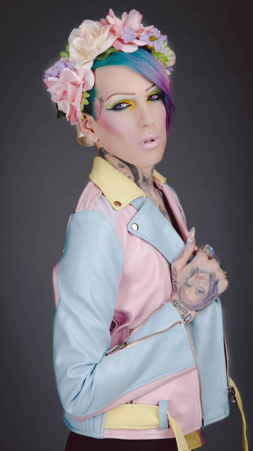 Jeffree Star Flower Crown Wallpaper