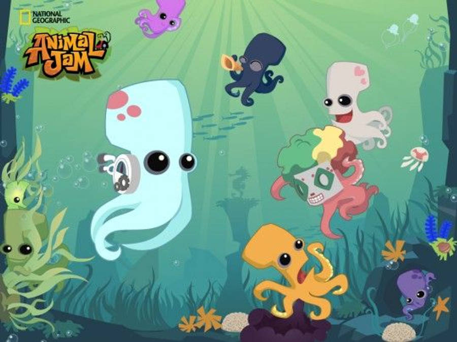 Jellyfish In Animal Jam Poster Wallpaper