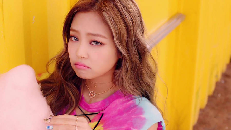 Jennie Kim Cute Kawaii Cry Face Wallpaper