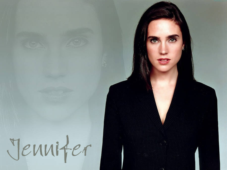 Jennifer Connelly Black Dress Wallpaper