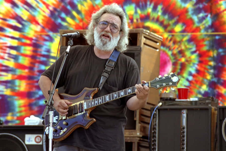 Jerry Garcia Performing Live Wallpaper