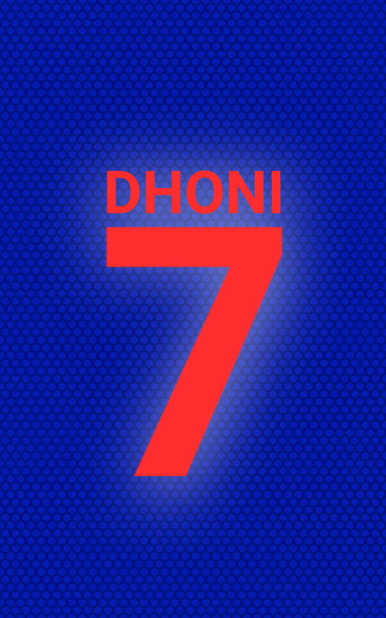 Jersey Number 7 Dhoni Hd Wallpaper