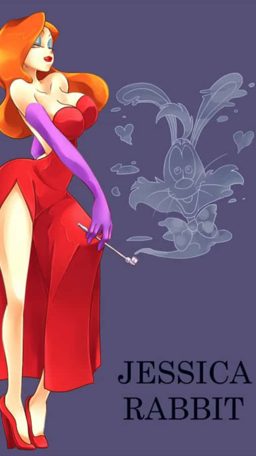 Jessica Rabbit Cartoon Illustration Wallpaper