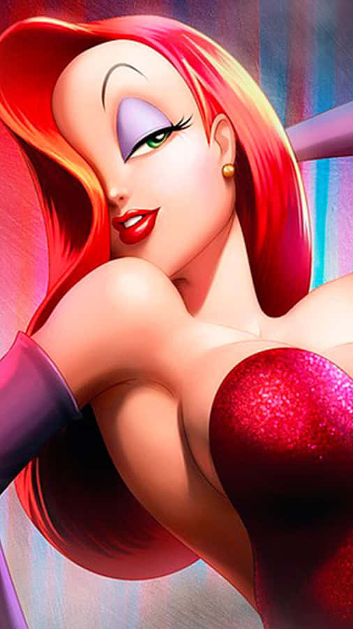 Jessica Rabbit Glamorous Portrait Wallpaper