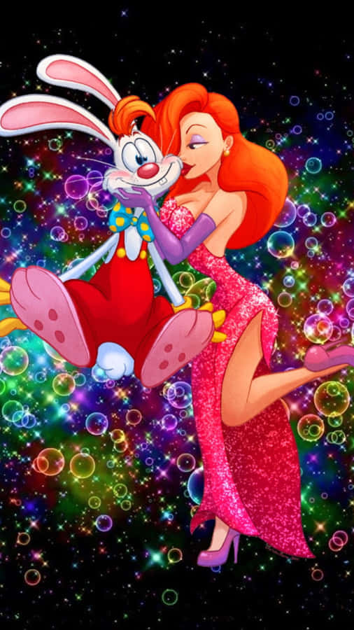 Jessica Rabbitand Roger Rabbit Cosmic Background Wallpaper