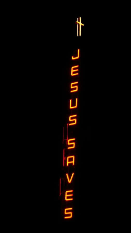 Jesus Saves Church Sign Wallpaper