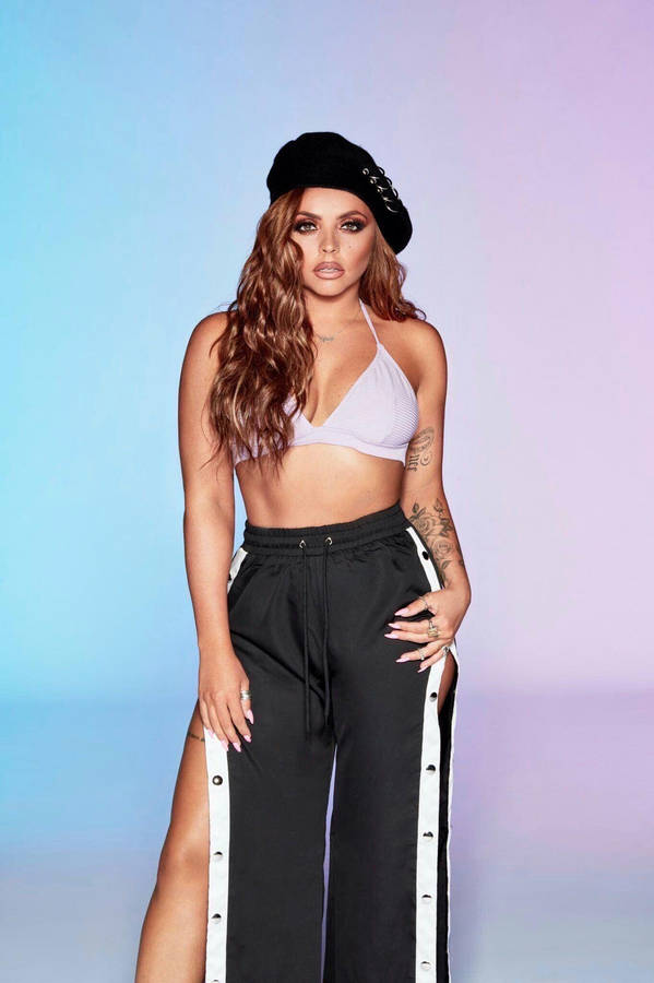 Jesy Nelson Exuding Confidence In Her Solo Career Wallpaper