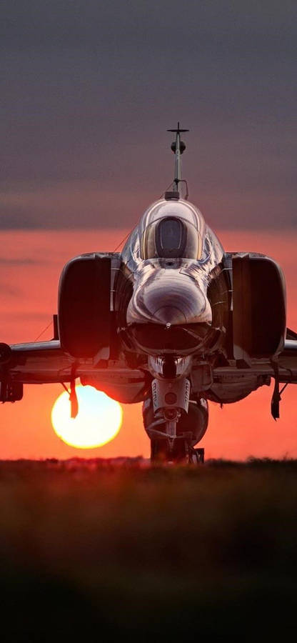 Jet Iphone Sunset View Wallpaper