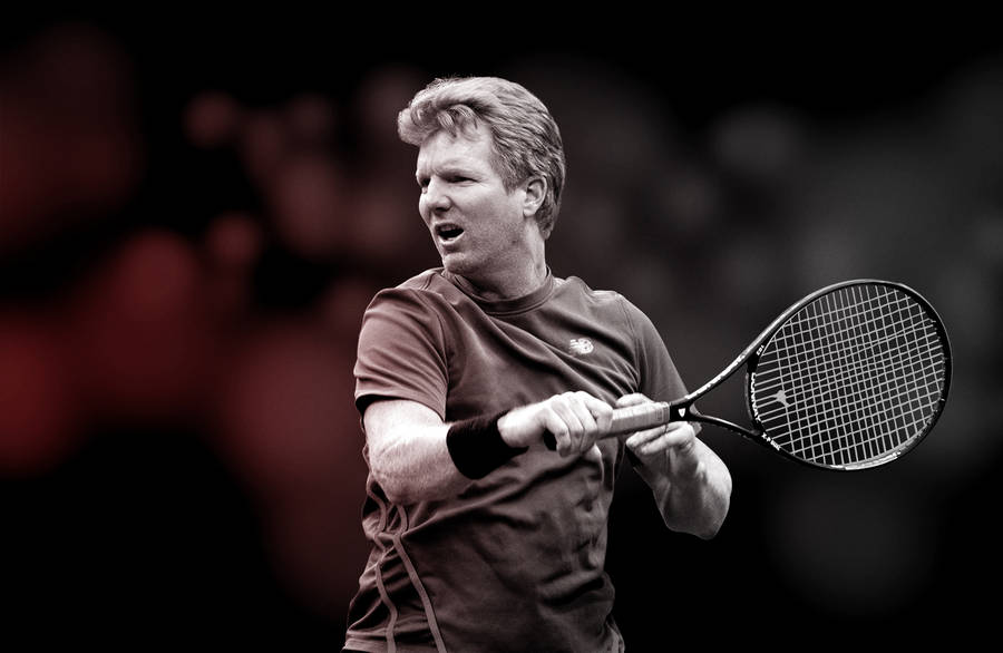 Jim Courier Aesthetic Photoshop Wallpaper