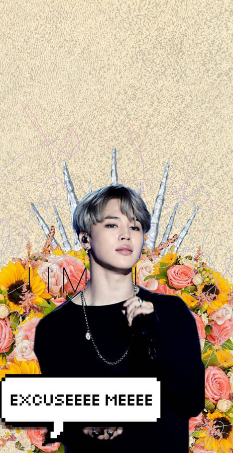 Jimin Bts Cute Excuse Me Edit Wallpaper