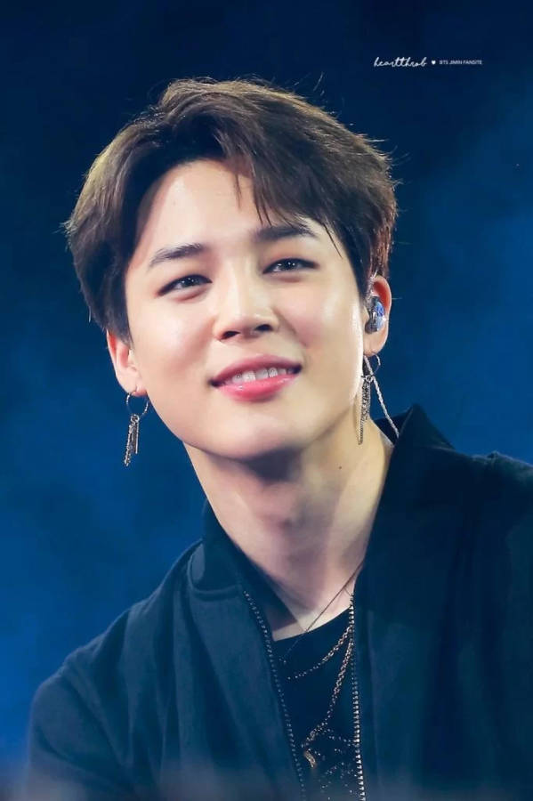 Jimin Of Bts Wears Black Suit Wallpaper