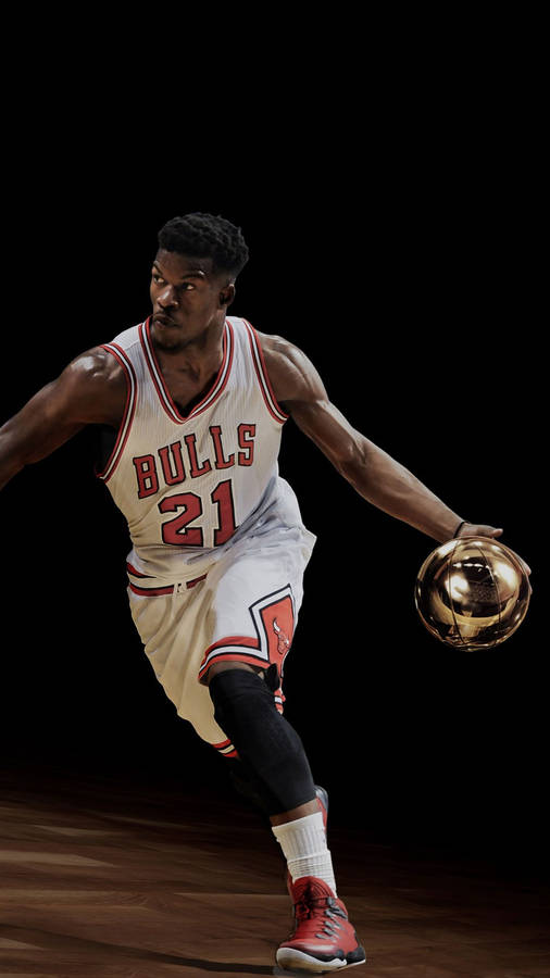 Jimmy Butler Golden Ball Wallpaper