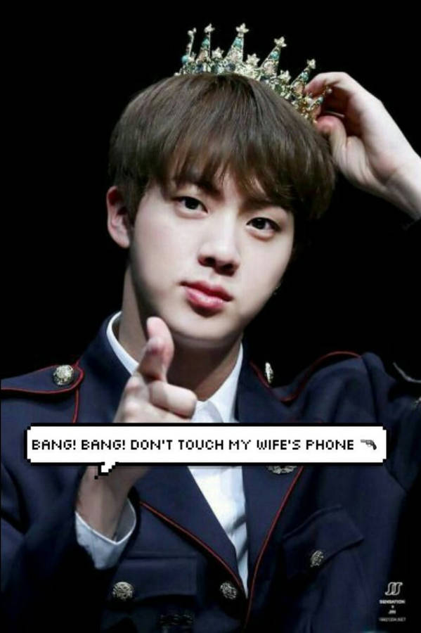 Jin Bts Cute Crown Wallpaper