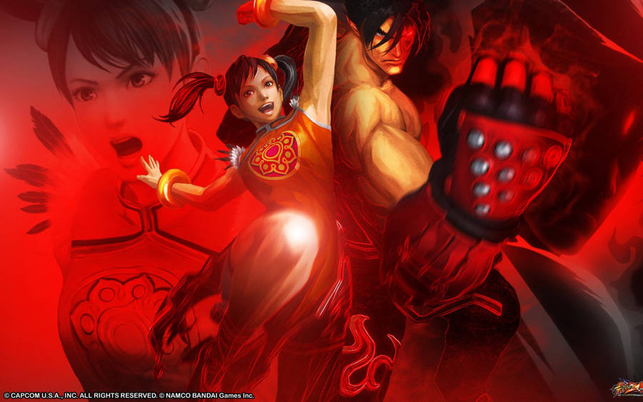 Jin Kazama And Ling Xiaoyu Wallpaper