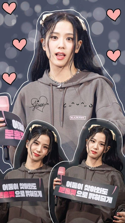 Jisoo Cutout Blackpink Aesthetic Wallpaper