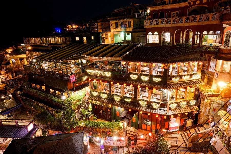 Jiufen Old Street Taiwan Wallpaper