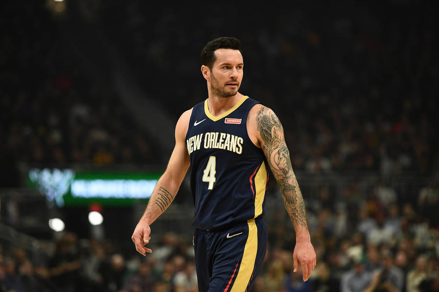 Jj Redick In New Orleans Jersey Wallpaper