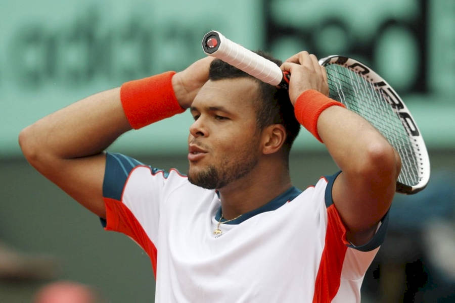 Jo-wilfried Tsonga Hands On Head Wallpaper