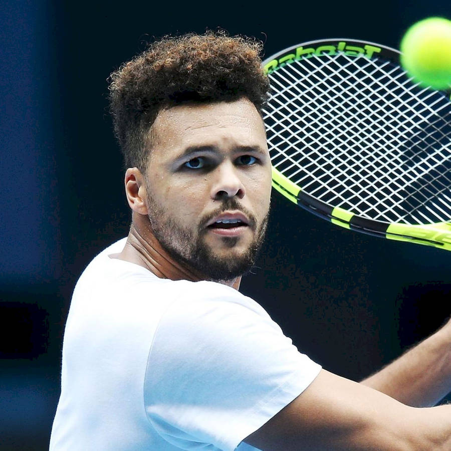 Jo-wilfried Tsonga Serious Expression Wallpaper