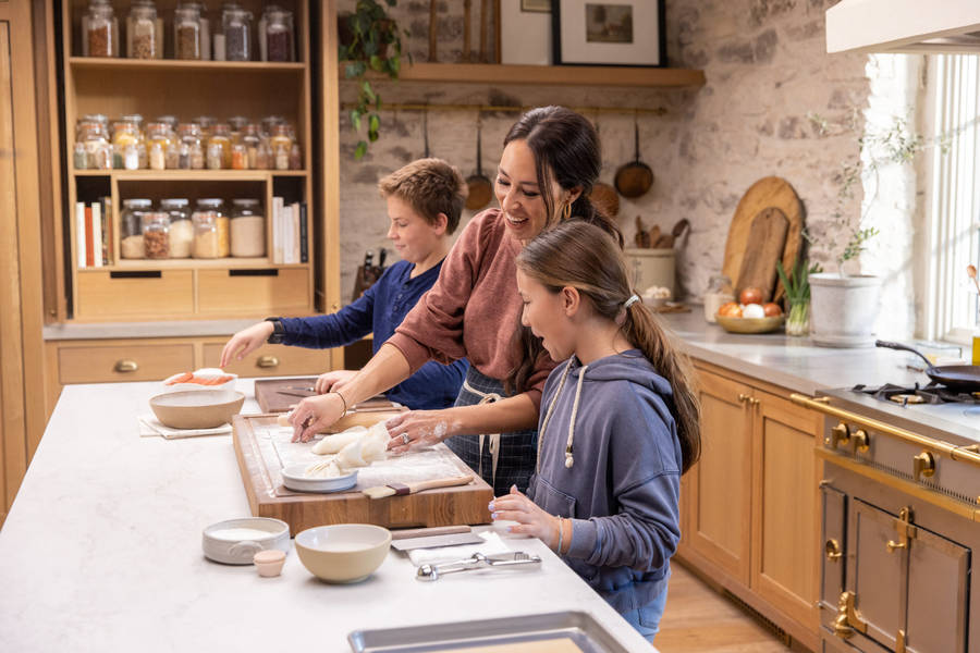 Joanna Gaines - Preserving Traditions With Family Cooking Session Wallpaper