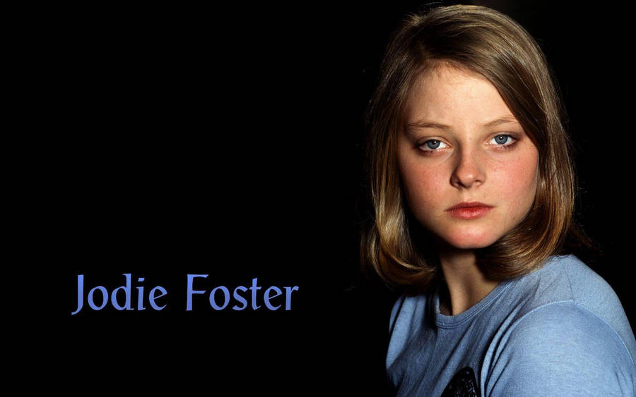 Jodie Foster In Black Background Wallpaper