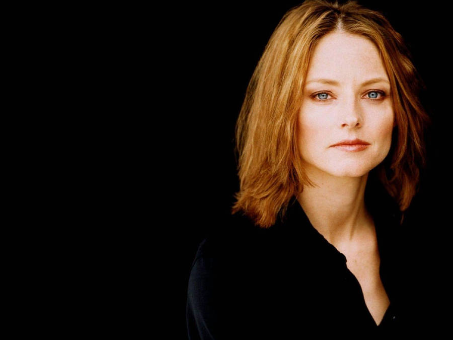 Jodie Foster In Black Wallpaper