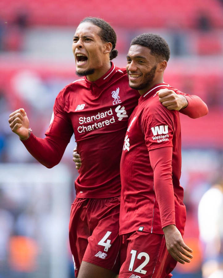 Joe Gomez And Virgil Van Dijk Wallpaper