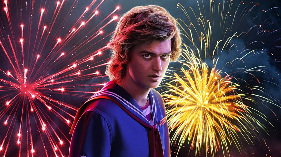 Joe Keery Stranger Things Poster Wallpaper