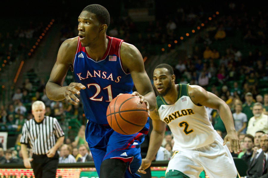 Joel Embiid Kansas Jayhawks Wallpaper