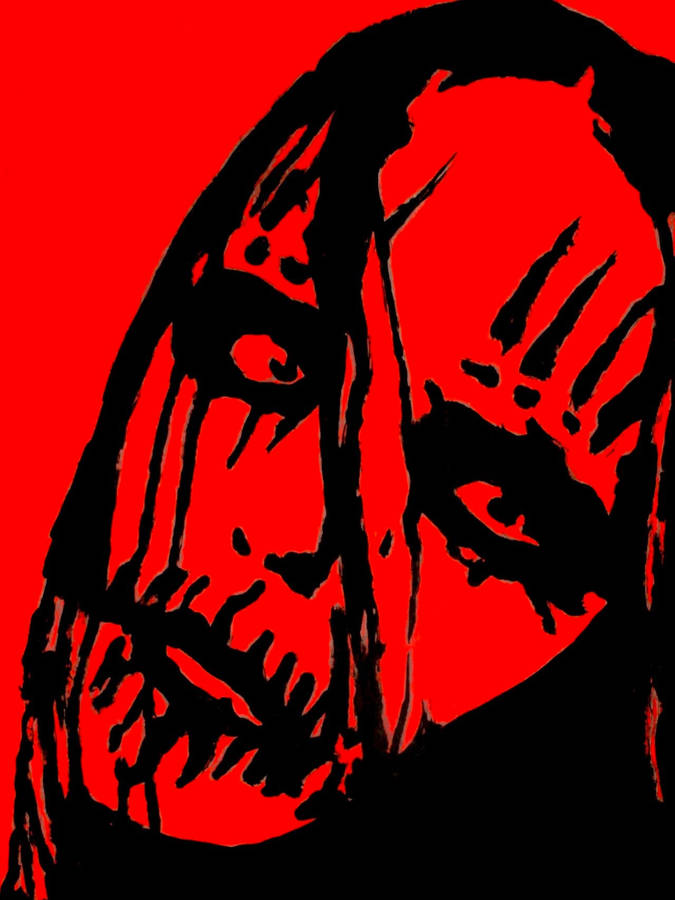 Joey Jordison Red Poster Wallpaper