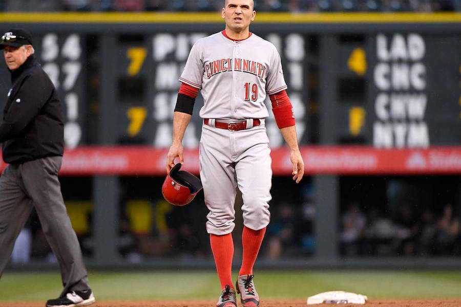 Joey Votto Removes His Helmet Wallpaper