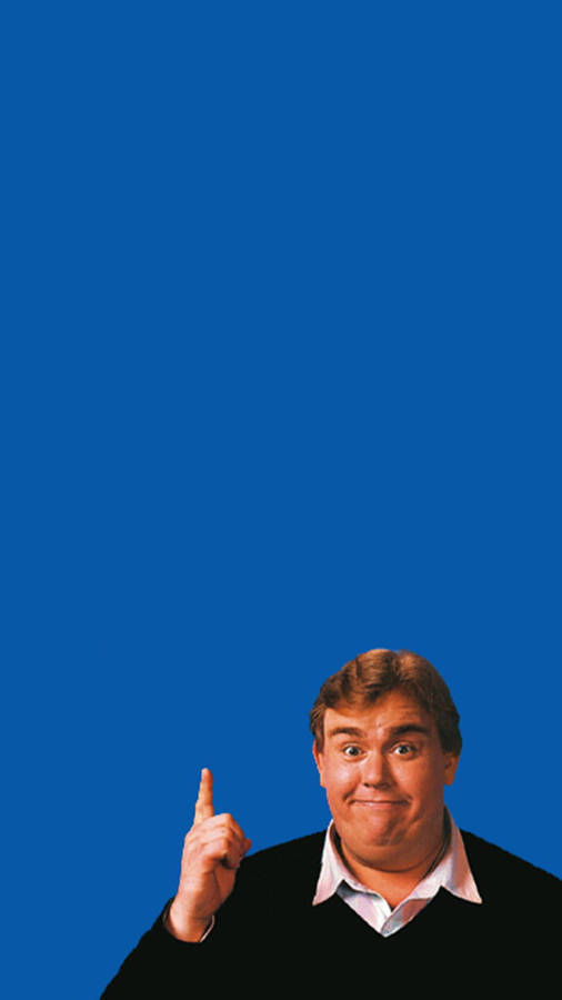 John Candy Blue Background Wallpaper