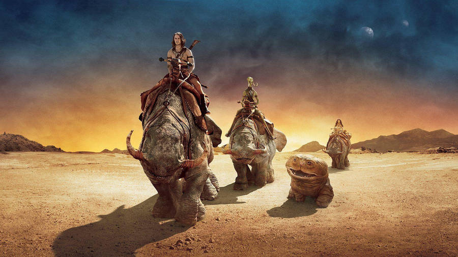 John Carter And Friends Helium City Wallpaper