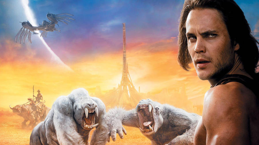 John Carter And White Primates Wallpaper