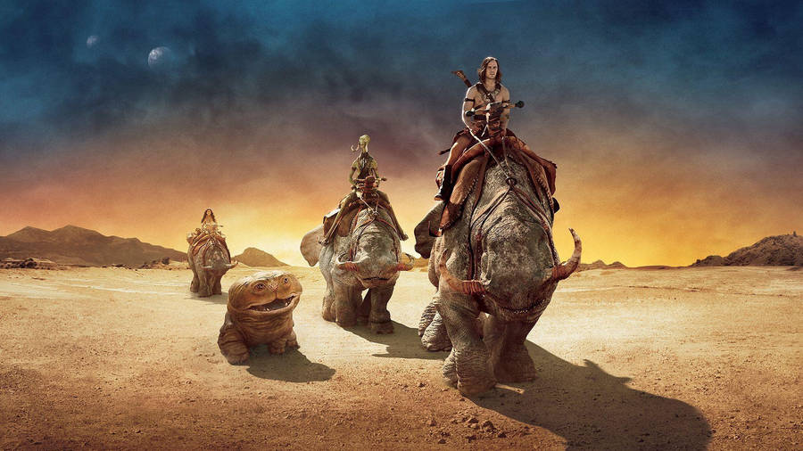 John Carter In The Desert Wallpaper